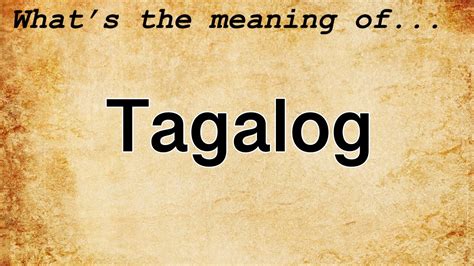 hipo meaning tagalog